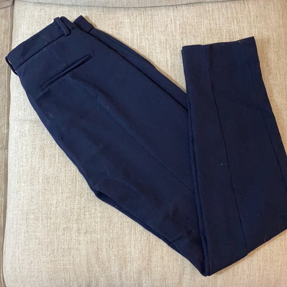 JCrew Cameron pants size 4 tall navy